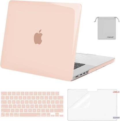MOSISO 4in1 MultiColor Hard Shell Case Compatible with MacBook Pro 16 Inch M5-M1 Protective Laptop Cover With Keyboard Cover Screen Film Storage Pouch