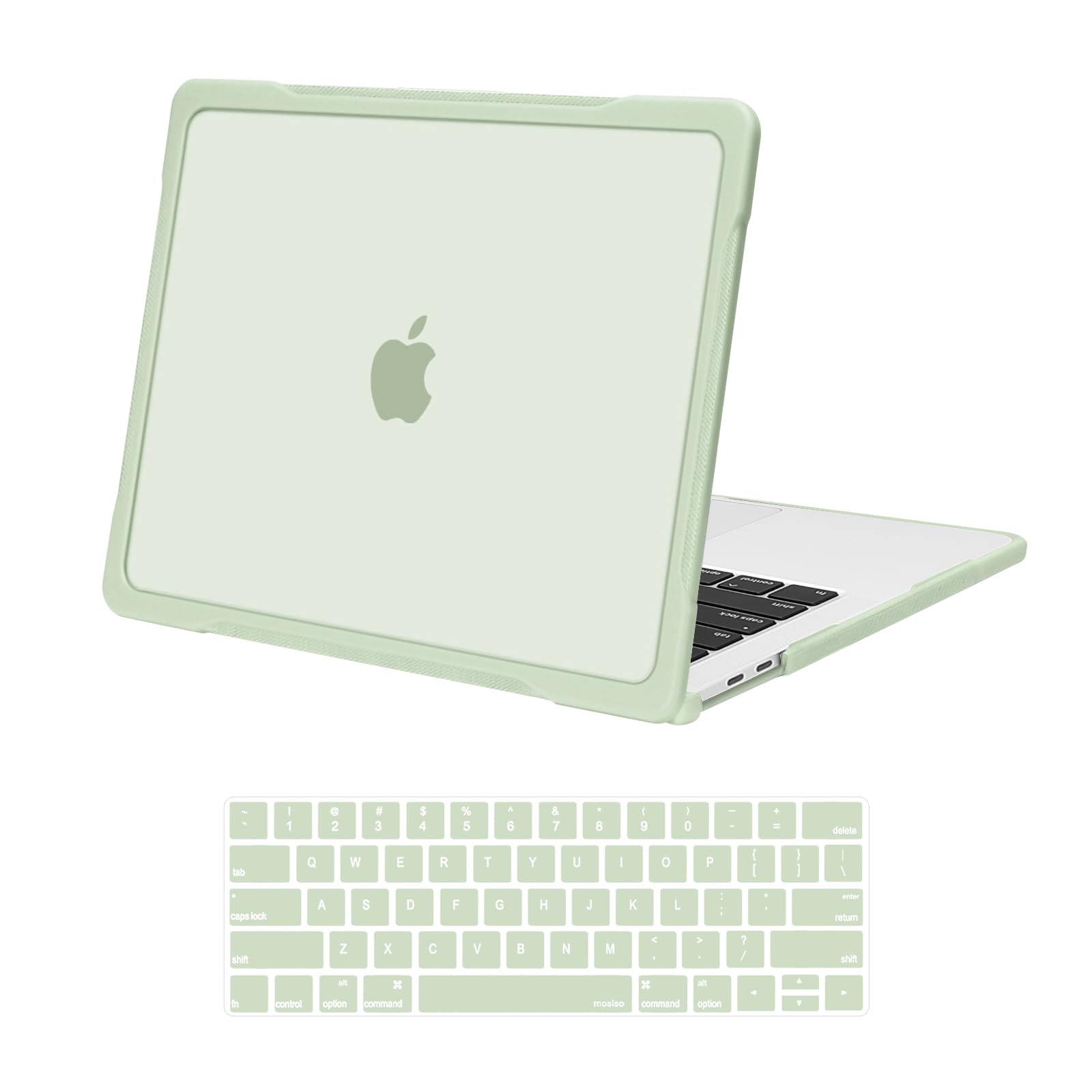 MOSISO Compatible with MacBook Pro 13 inch Case M2 2025-2016 A2338 M1 A2251 A2289 A2159 A1989 A1708 A1706, Soft TPU Bumper Anti-Cracking&Anti-Fingerprint Plastic Hard Case&Keyboard Cover, Pink