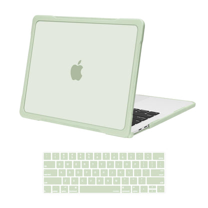 MOSISO Compatible with MacBook Pro 13 inch Case M2 2025-2016 A2338 M1 A2251 A2289 A2159 A1989 A1708 A1706, Soft TPU Bumper Anti-Cracking&Anti-Fingerprint Plastic Hard Case&Keyboard Cover, Pink