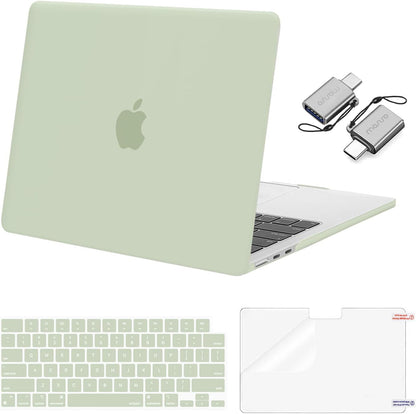 MOSISO Compatible with MacBook Air 13 inch Case M2-M5 2022-2026 A3449 A3240 A3113 A2681, 3 in 1 Heavy Duty Crack Resistant Hard Case with TPU Bumper