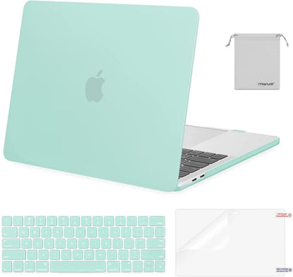MOSISO Compatible with MacBook Pro 13 inch Case M2 2026 2025 2024 2023 2022-2016 A2338 M1 A2251 A2289 A2159 A1989 A1708 A1706,Plastic Hard Shell&Keyboard Cover&Screen Film&Storage Bag, Black
