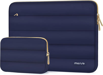 MOSISO Laptop Case 14 inch, 14 inch Puffy Laptop Sleeve Compatible with HP Lenovo Dell ASUS Acer, HP Stream, Dell Latitude, Lenovo IdeaPad, Polyester Horizontal Bag with Small Case, Antique Green mysite