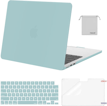 MOSISO Compatible with MacBook Air 13 inch Case M2-M5 2022-2026 A3449 A3240 A3113 A2681, 4 in 1 Protective Kit: Hard Shell, Keyboard Cover, Screen Film & Storage Pouch