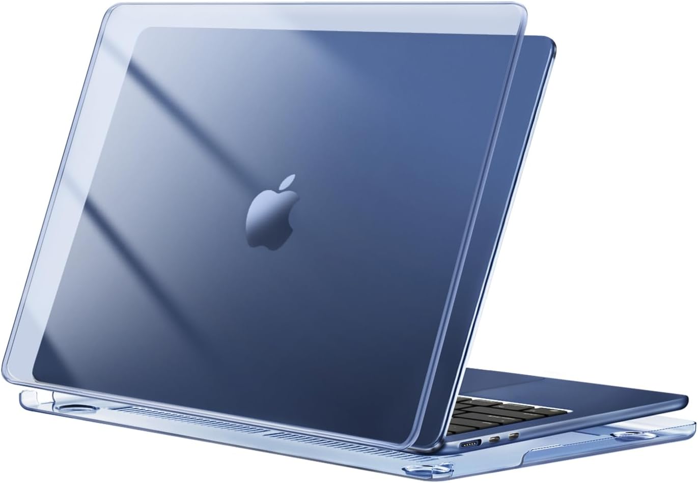 MOSISO Compatible with MacBook Air 13 inch Case 2025 2024 2023 2022 Release M4 A3240 M3 A3113 M2 A2681, Protective Plastic Hard Shell Cover Compatible with MacBook Air 13.6 inch Case, Black