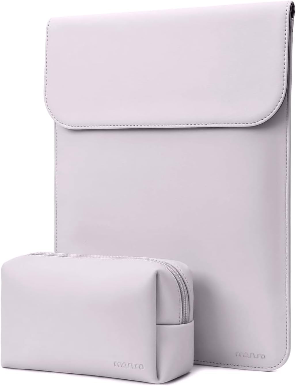MOSISO Laptop Case 13.3 inch, 13-13.3 inch Laptop Sleeve Compatible with MacBook Neo 13 A18 Pro A3404 /Air 13/Pro 13/Pro 14 M5 M4 M3 M2 M1, Faux Suede Leather Case with Small Bag, Apricot
