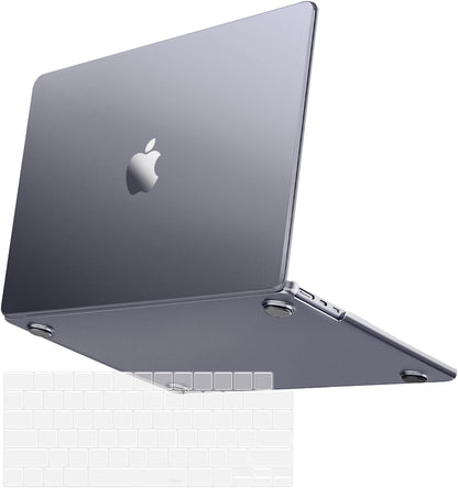 MOSISO Ultra-Thin Seamless Cover Compatible with MacBook Air 13 inch Case M2-M5 2022-2026 A3449 A3240 A3113 A2681, 2 in 1 Anti-Fingerprint Hard Shell Set