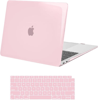 MOSISO Compatible with MacBook Air 13 inch Case M1 2021 2020 2019 2018 Release A2337 A2179 A1932 Touch ID, Plastic Hard Shell Cover&Keyboard Cover for MacBook Air 13.3 inch Case M1, Transparent mysite