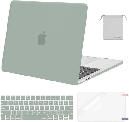 MOSISO Compatible with MacBook Pro 13 inch Case M2 2026 2025 2024 2023 2022-2016 A2338 M1 A2251 A2289 A2159 A1989 A1708 A1706,Plastic Hard Shell&Keyboard Cover&Screen Film&Storage Bag, Black