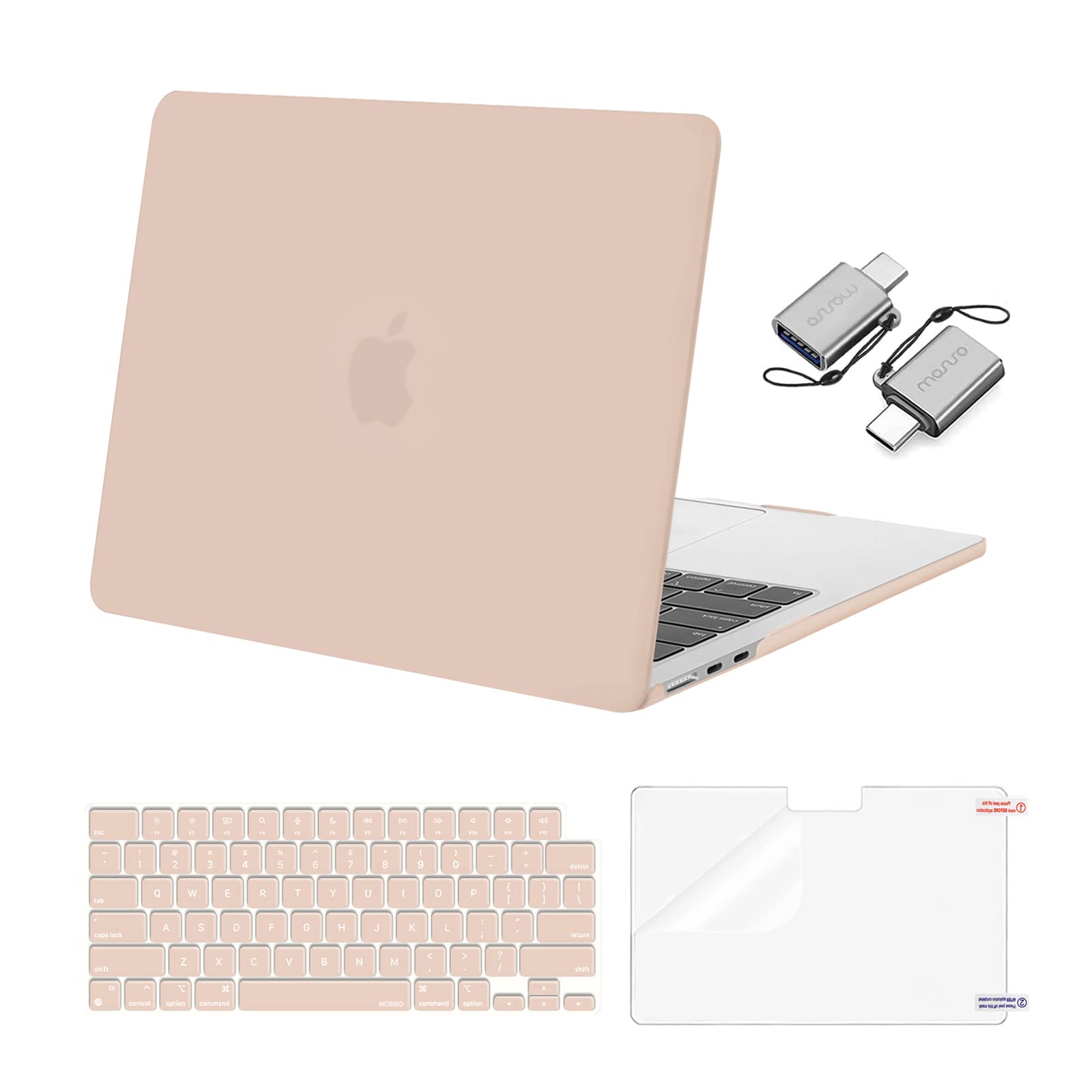 MOSISO Compatible with MacBook Air 13 inch Case M5 2026 M4 2025 M3