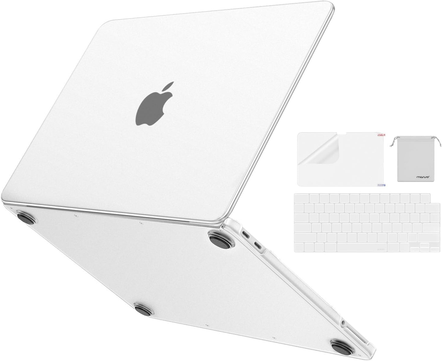 MOSISO Compatible with MacBook Neo Case 13 inch 2026 Release Model A3404, Precision-Matched to Laptop Color, 4 in 1 Kit Ultra-Thin Crack&Fingerprint Resistant Protective Hard Shell Cover, Indigo Clear mysite