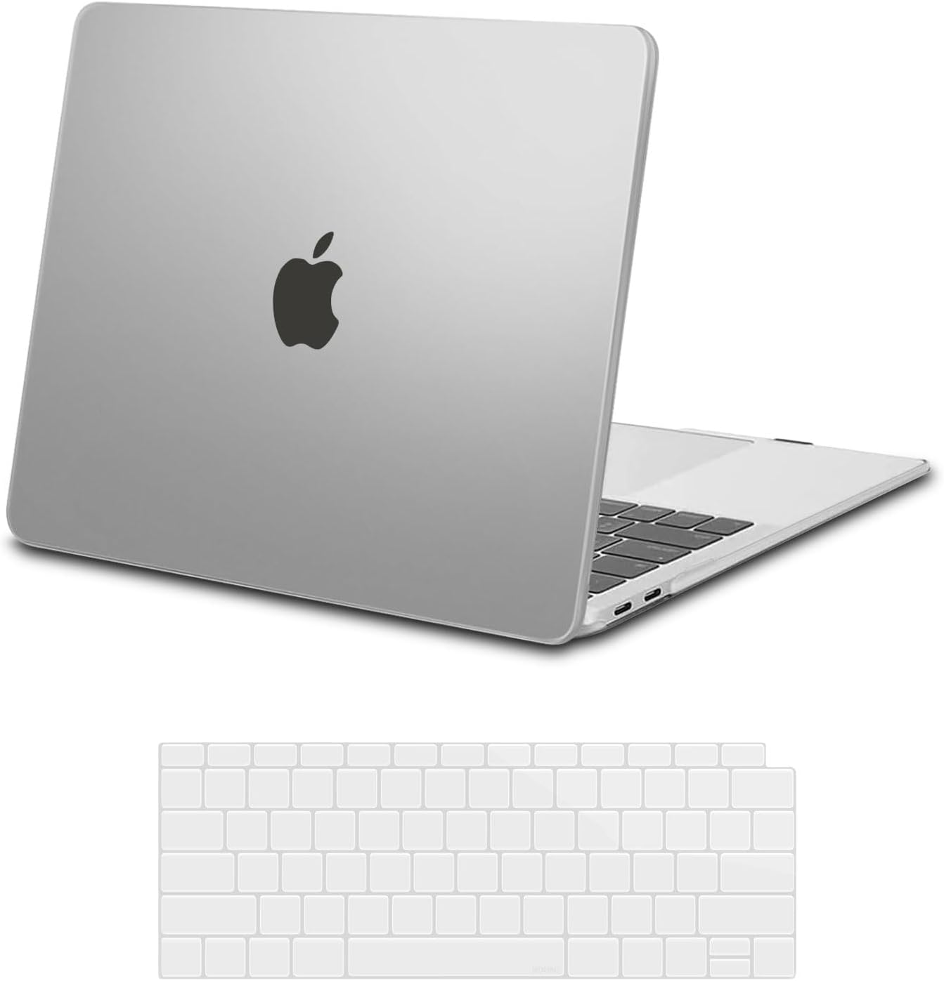MOSISO Compatible with MacBook Air 13 inch Case M1 2021 2020 2019 2018 Release A2337 A2179 A1932 Touch ID, Plastic Hard Shell Cover&Keyboard Cover for MacBook Air 13.3 inch Case M1, Transparent mysite