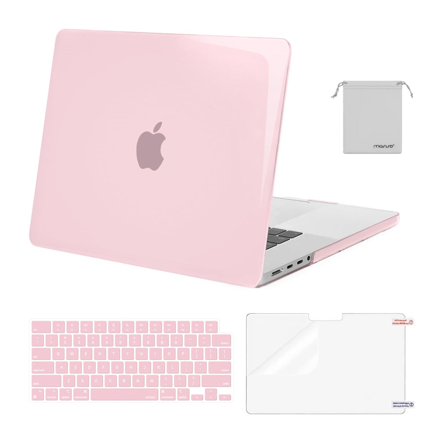 MOSISO Compatible with MacBook Pro 16 inch Case 2025 2024 2023 2022 2021 M4 M3 M2 M1 A3403 A3186 A2991 A2780 A2485 Pro Max, Plastic Hard Shell&Keyboard Cover&Screen Film&Storage Bag, Navy Blue
