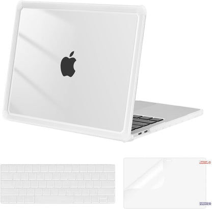 MOSISO Crack-Resistant Cover Compatible with MacBook Pro 13 inch Case M2/M1 2026-2016 A2338 A2251 A2289 A2159 A1989 A1708 A1706,Heavy Duty Shell with TPU Bumper&Keyboard Cover&ScreenFilm