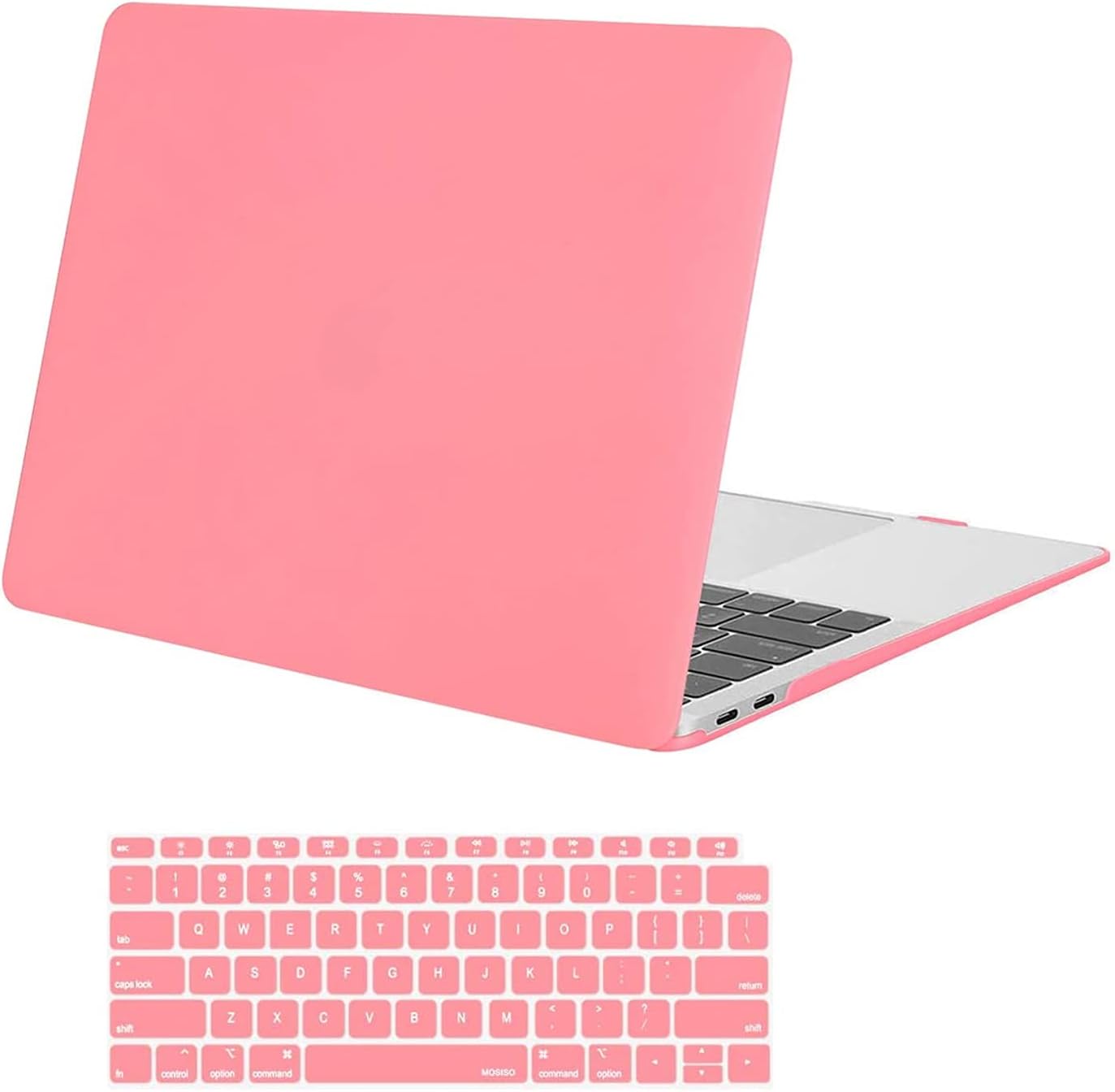 MOSISO Compatible with MacBook Air 13 inch Case M1 2021 2020 2019 2018 Release A2337 A2179 A1932 Touch ID, Plastic Hard Shell Cover&Keyboard Cover for MacBook Air 13.3 inch Case M1, Midnight Green