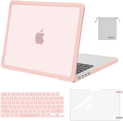 MOSISO Compatible with MacBook Pro 14 inch Case M5-M1 2026-2021 A3427 A3426 A3434 A3112 A3185 A3401 A2918 A2992 A2779 A2442, 4 in 1 Kit Anti-Crack Hard Shell with TPU Bumper