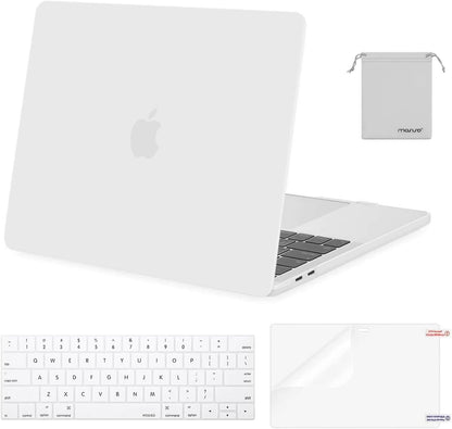 MOSISO Compatible with MacBook Pro 13 inch Case M2 2026 2025 2024 2023 2022-2016 A2338 M1 A2251 A2289 A2159 A1989 A1708 A1706,Plastic Hard Shell&Keyboard Cover&Screen Film&Storage Bag, Black