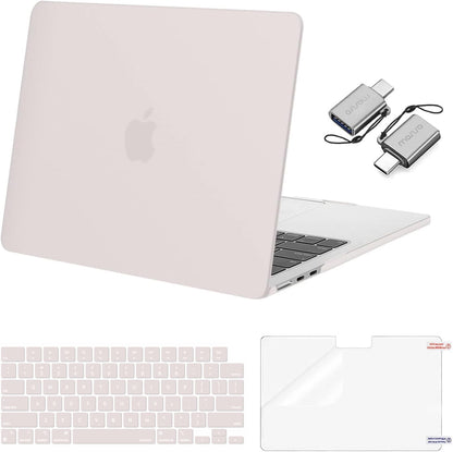 MOSISO Compatible with MacBook Air 13 inch Case M2-M5 2022-2026 A3449 A3240 A3113 A2681, 3 in 1 Heavy Duty Crack Resistant Hard Case with TPU Bumper