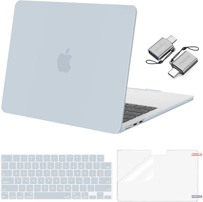 MOSISO Compatible with MacBook Air 13 inch Case M2-M5 2022-2026 A3449 A3240 A3113 A2681, 3 in 1 Heavy Duty Crack Resistant Hard Case with TPU Bumper