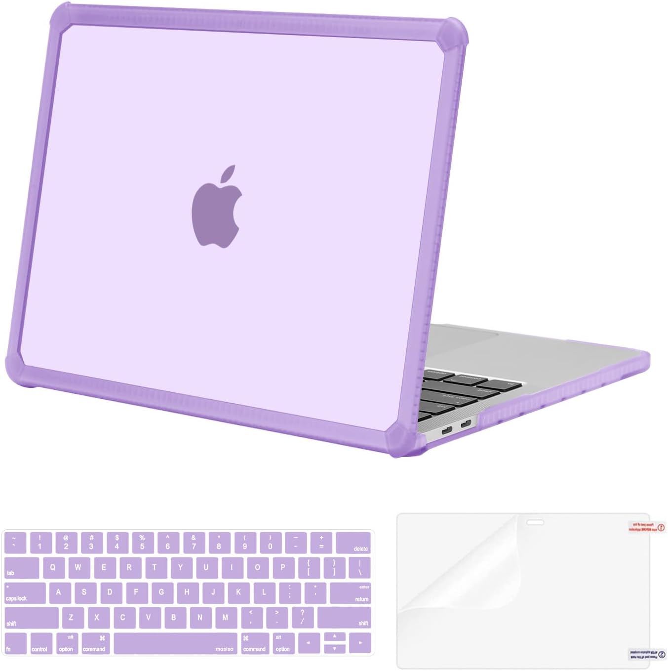 MOSISO Crack-Resistant Cover Compatible with MacBook Pro 13 inch Case M2 2026-2016 A2338 M1 A2251 A2289 A2159 A1989 A1708 A1706,Heavy Duty Shell with TPU Bumper&Keyboard Cover&ScreenFilm