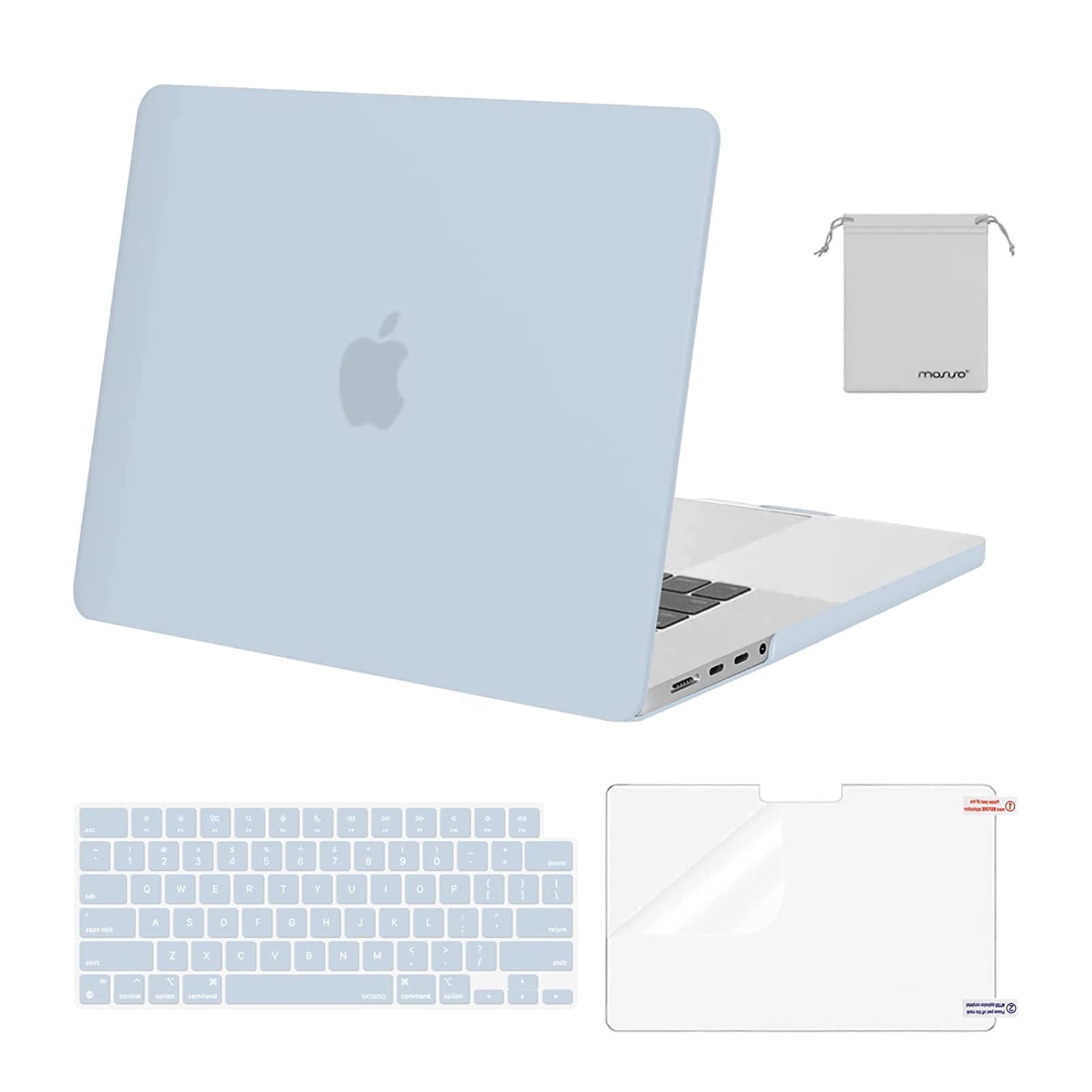 MOSISO Compatible with MacBook Pro 16 inch Case 2025 2024 2023 2022 2021 M4 M3 M2 M1 A3403 A3186 A2991 A2780 A2485 Pro Max, Plastic Hard Shell&Keyboard Cover&Screen Film&Storage Bag, Navy Blue