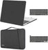 MOSISO Compatible with MacBook Pro 13 inch Case M2 2023, 2022, 2021-2016 A2338 M1 A2251 A2289 A2159 A1989 A1708 A1706, Plastic Hard Case & 360 Protective Sleeve Bag & Keyboard Skin, Space Gray