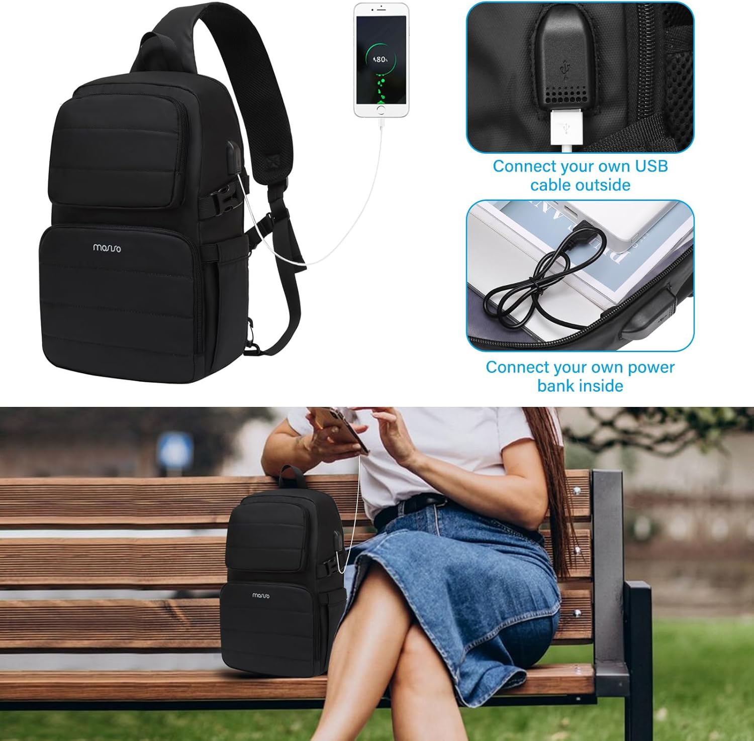 Backpack Travel Mosiso Sling Backpack Review MOSISO National Style