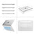 MOSISO Compatible with MacBook Air 13.6 inch Case 2025 2024 2023 2022 M4 M3 M2 Touch ID, Hard Shell Cover for MacBook Air Case 13.6 A3240 A3113 A2681 with Keyboard Cover Skin, Crystal Clear