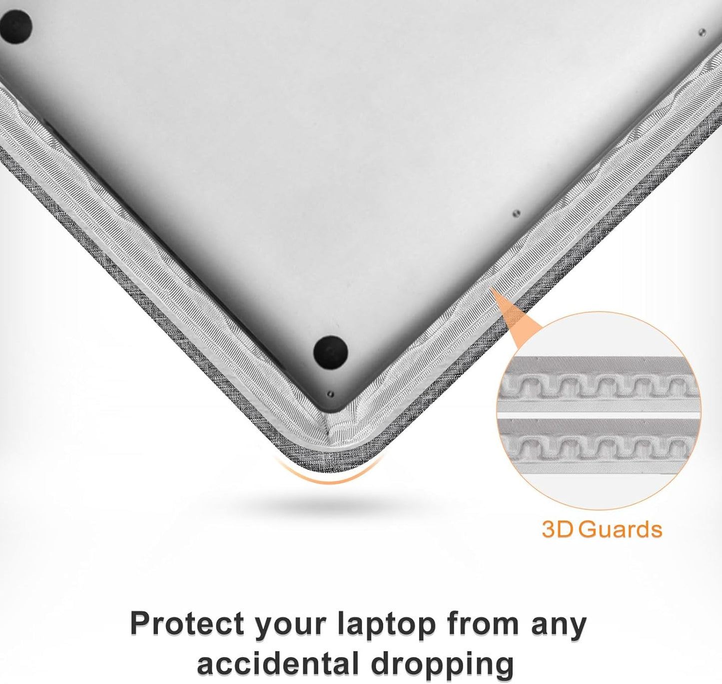 MOSISO 360 Protective Laptop Bag, 13.3 inch Computer Bag Compatible with MacBook Pro 14, HP, Dell, Asus Notebook, Side Open Messenger Bag with 2 Rectangle Zipper Pockets & Extendable Handle, Gray iMosiso