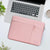 MOSISO Laptop Sleeve Bag Compatible with MacBook Air/Pro, 13-13.3 inch Notebook, Compatible with MacBook Pro 14 inch 2023-2021 A2779 M2 A2442 M1 with Horizontal Vertical&Right Bevel Pockets, Pink