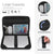 MOSISO 13-16 inch Laptop Hard Case, Waterproof Shockproof Computer Bag Compatible with MacBook HP Dell, Mechanical Geometric EVA Carrying Sleeve Laptop Case Hard Shell with Handle, Black