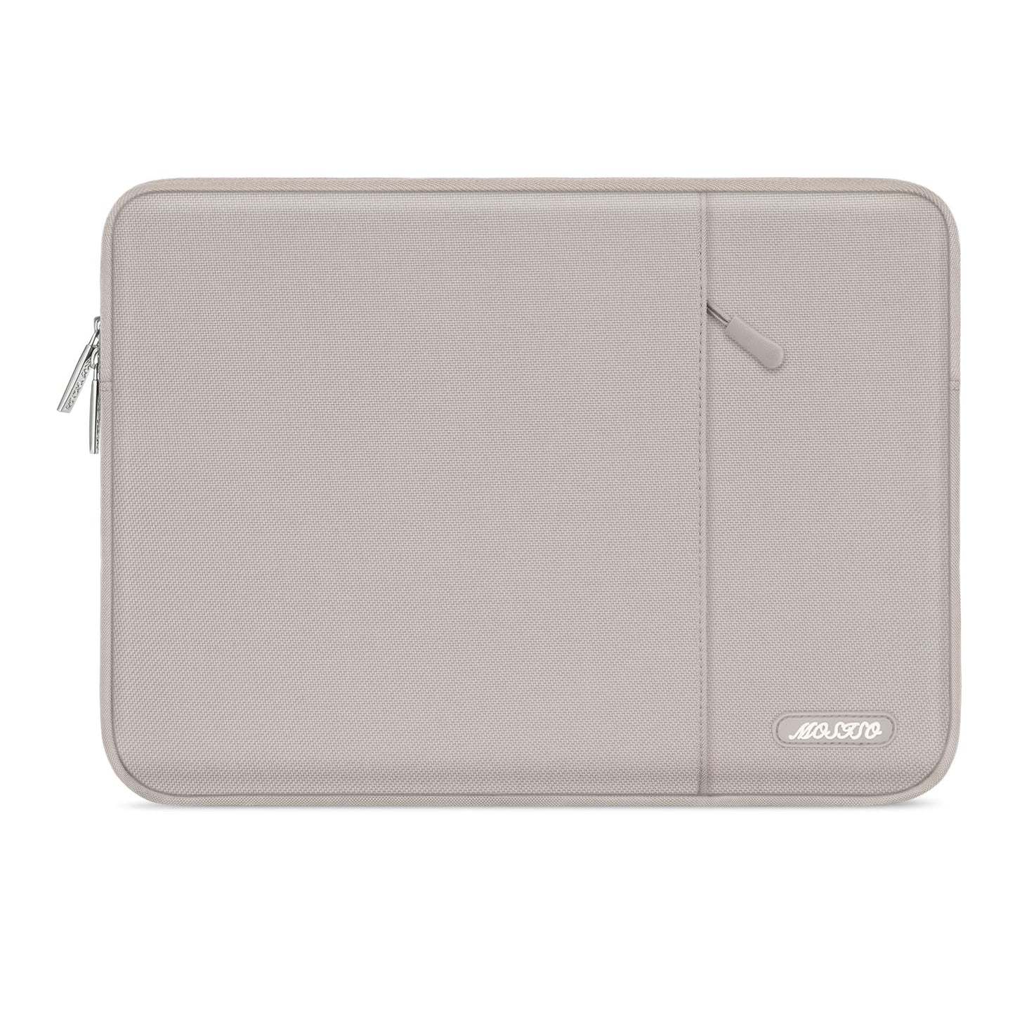 MOSISO Polyester Vertical Laptop Sleeve with Front Pocket, 12.3-18.5 Inch Universal Fit for MacBook Pro 16 M1/M2/M3/M4/M5, HP Dell Lenovo Acer Asus, Compatible with MacBook Neo, Dozens of Colors Available