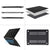 MOSISO Compatible with MacBook Air 13 inch Case 2021-2018 Release A2337 M1 A2179 A1932, Plastic Hard Shell&Keyboard Cover&Screen Film&Storage Bag for MacBook Air 13.3 inch Case, Black iMosiso