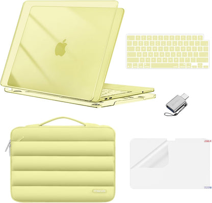 MOSISO Compatible with MacBook Neo Case 13 inch 2026 Release Model A3404 with A18 Pro Chip, Scratch-Resistant Protective Hard Shell&Puffy Sleeve Bag&Keyboard Skin&Screen Film&Type C