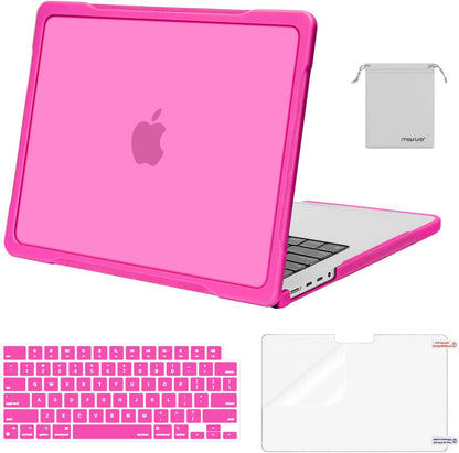 MOSISO Compatible with MacBook Pro 14 inch Case M5-M1 2026-2021 A3427 A3426 A3434 A3112 A3185 A3401 A2918 A2992 A2779 A2442, 4 in 1 Kit Anti-Crack Hard Shell with TPU Bumper
