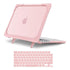MOSISO Compatible with MacBook Pro 14 inch Case 2025-2021 M4 M3 M2 M1 A3112 A3185 A3401 A2918 A2992 A2779 A2442, Heavy Duty Shockproof Plastic Hard Shell with Fold Kickstand&Keyboard Cover, Pink