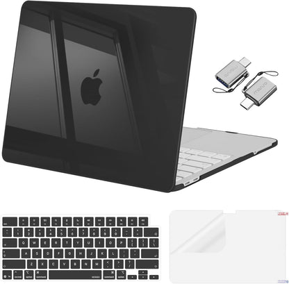MOSISO Crack-Resistant Cover Compatible with MacBook Neo Case 13 inch 2026 Release Model A3404 with A18 Pro Chip, Protective Hard Shell&Keyboard Cover&Screen Film&Type C, Crystal Clear mysite