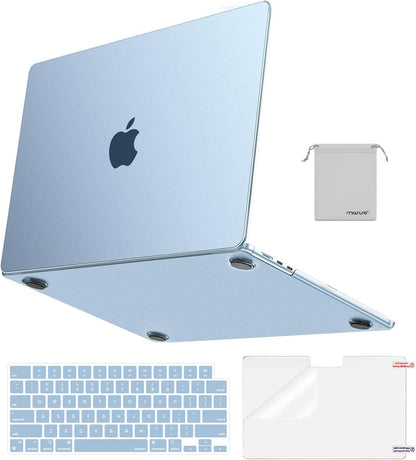 MOSISO Compatible with MacBook Air 13 inch Case M2-M5 2022-2026 A3449 A3240 A3113 A2681, 4 in 1 Matte Hard Shell Kit, Anti-Fingerprint Ultra Thin