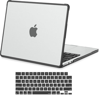 MOSISO Compatible with MacBook Air 13 inch Case M5 2026 M4 2025 M3 M2 2024-2022 A3449 A3240 A3113 A2681, 2 in 1 Kit Seamlessly Closes Reinforced TPU Surround Shell for MacBook Air 13.6, Black mysite
