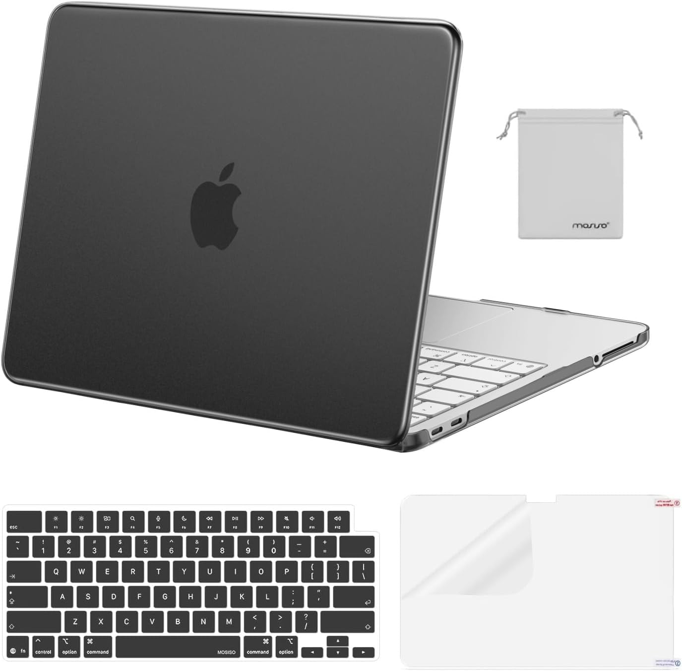 MOSISO Compatible with MacBook Neo Case 13 inch 2026 Release Model A3404 with A18 Pro Chip, 4 in 1 Kit Precision Fit Crack & Scratch Resistant Protective Hard Shell Case Cover, Crystal Clear mysite