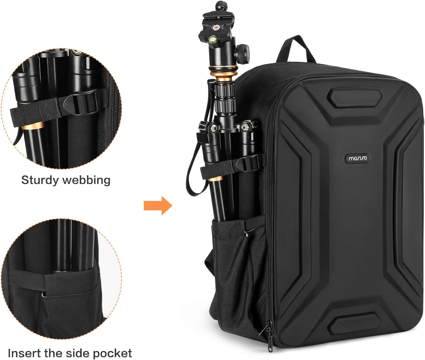 Molded Hardshell Waterproof Camera Backpack for 16 Inch Laptops – iMosiso