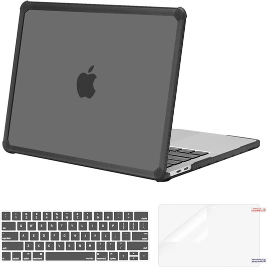 MOSISO Crack-Resistant Cover Compatible with MacBook Pro 13 inch Case M2 2026-2016 A2338 M1 A2251 A2289 A2159 A1989 A1708 A1706,Heavy Duty Shell with TPU Bumper&Keyboard Cover&ScreenFilm