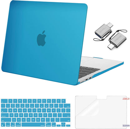 MOSISO Compatible with MacBook Air 13 inch Case M2-M5 2022-2026 A3449 A3240 A3113 A2681, 3 in 1 Heavy Duty Crack Resistant Hard Case with TPU Bumper