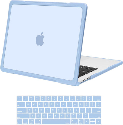 MOSISO Compatible with MacBook Pro 13 inch Case M2/M1 2026-2016 A2338 A2251 A2289 A2159 A1989 A1708 A1706, Crack-Resistant Plastic Hard Case with Soft TPU Bumper&Keyboard Cover