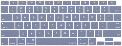 MOSISO Keyboard Cover Compatible with MacBook Air 13 inch 2022 2021 2020 Release A2337 M1 A2179 Retina Display with Touch ID Backlit Magic Keyboard, Waterproof Protective Silicone Skin, Black