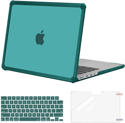 MOSISO Compatible with MacBook Pro 14 inch Case M5-M1 2026-2021 A3427 A3426 A3434 A3112 A3185 A3401 A2918 A2992 A2779 A2442,3 in 1 Kit Anti-Crack Hard Shell with TPU Bumper