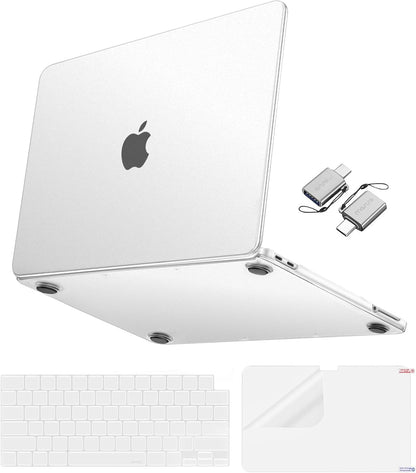 MOSISO Matte Finish Case Compatible with MacBook Neo 13 inch 2026 Release Model A3404, 4 in 1 Kit Ultra-Thin Exact-Fit Scratches & Fingerprints Resistant Protective Hard Shell Case Cover, Black Clear mysite