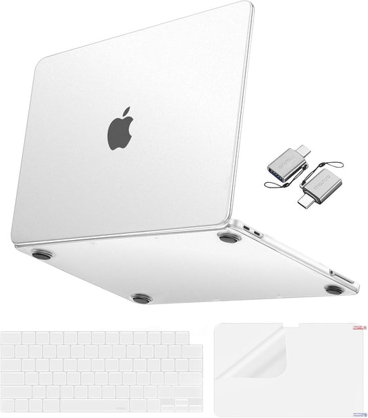 MOSISO Matte Finish Case Compatible with MacBook Neo 13 inch 2026 Release Model A3404, 4 in 1 Kit Ultra-Thin Exact-Fit Scratches & Fingerprints Resistant Protective Hard Shell Case Cover, Black Clear mysite