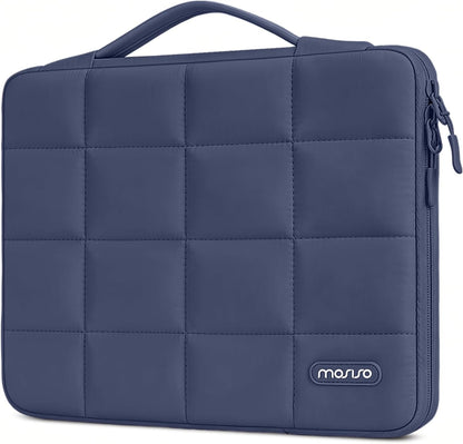 MOSISO 360 Protective Laptop Sleeve 13 Inch, Shockproof Notebook Bag Compatible with MacBook Air/Pro, Surface Pro, Dell XPS 13, Lightweight Carry Case with Handle & Luggage Strap