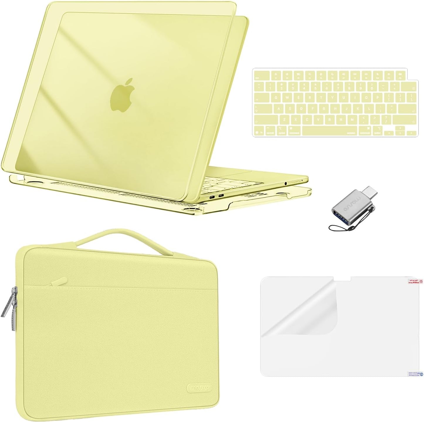 MOSISO Compatible with MacBook Neo Case 13 inch 2026 Release Model A3404 with A18 Pro Chip, Scratch-Resistant Protective Hard Shell&Sleeve Bag&Keyboard Cover&Screen Protector&Type C