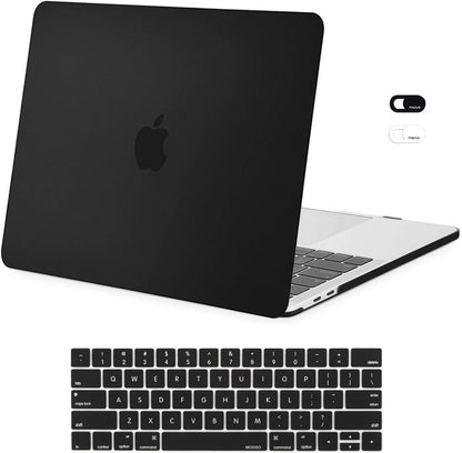 MOSISO Compatible with MacBook Pro 13 inch Case M2 2026, 2025, 2024-2016 A2338 M1 A2251 A2289 A2159 A1989 A1708 A1706,Plastic Hard Case&Keyboard Skin&Webcam Cover for MacBook Pro 13.3, Rose Quartz